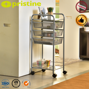 Chariot de rangement pour vêtements en métal à 3 tiroirs amovibles, moderne, gain de place, pour la maison, le salon, Taiwan - Product Image 2