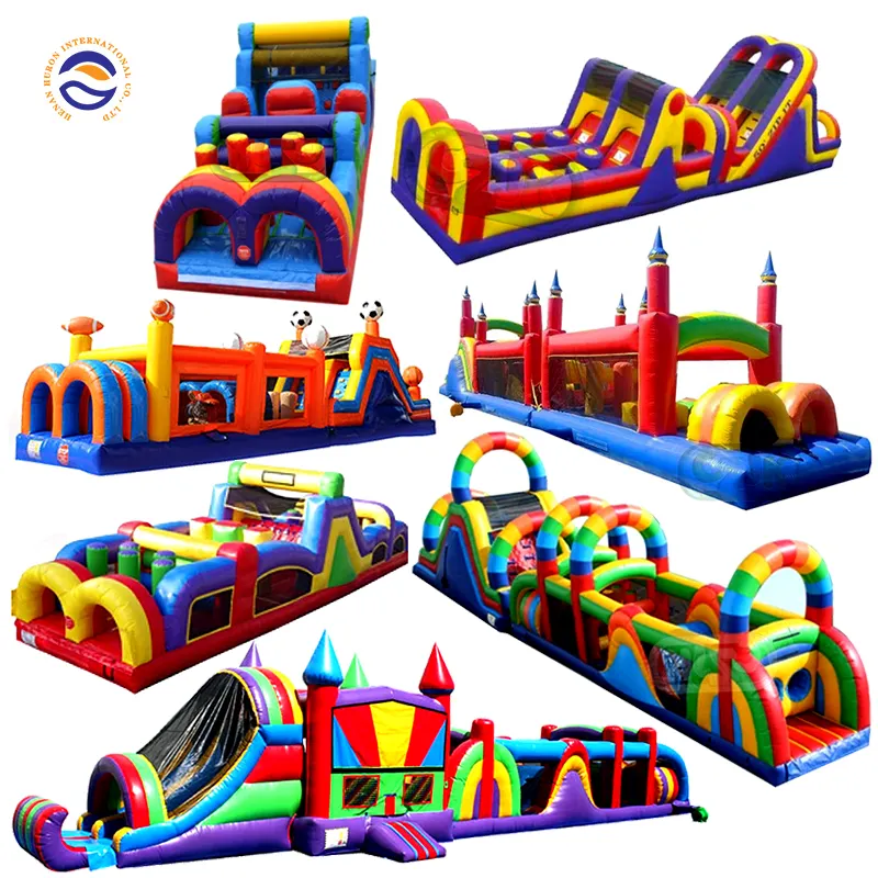 Inflatable Jumper Air Bouncer Bouncy Jumping Castle Bounce House Obstacle Course
