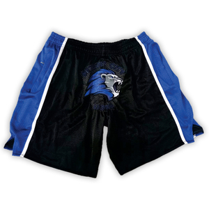 Pantalones cortos de baloncesto personalizados, Shorts Retro de poliéster bordado, malla, ropa deportiva, correas de trabajo - Product Image 4