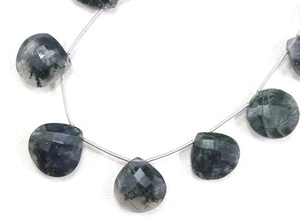 11 Pieces Natural Solar Quartz Gemstone Faceted <b>Heart</b> Shape Briolette Beads Wholesale Manufacturer Genuine High Quality - Product Image 2