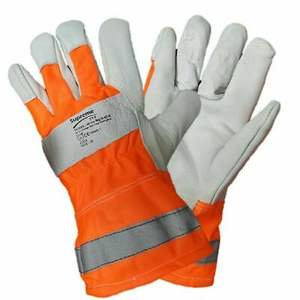 Gants de travail en cuir très résistants pour hommes Gants de sécurité industrielle canadiens anti-coupure anti-impact Builder Cut Resistance - Product Image 1