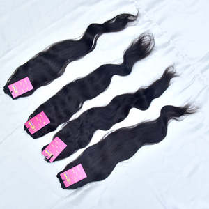 Virgen cutícula alineada ondulado cabello humano virgen brasileño de cabello humano extensión cutícula alineada tejer paquetes de cabello humano - Product Image 4