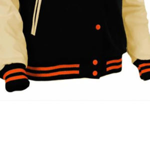 Vestes avec logo personnalisé 100% Varsity en laine et manches en cuir pour veste de baseball - Product Image 6