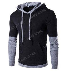 T-shirts à capuche pour hommes, manches longues, style décontracté, haute qualité, collection 2020 - Product Image 3