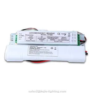 Kejie 9W/18W/20W/24W/25W/30W/40W Dc220V Output Darurat Kit Konversi Lampu Led Emergency Modul dengan 1-3H Baterai Cadangan