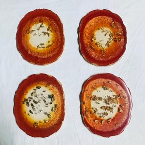 <b>Cup</b> <b>Mat</b> Red Resin Coaster Home Decor Gift Classic Customized Resin Coasters - Product Image 4