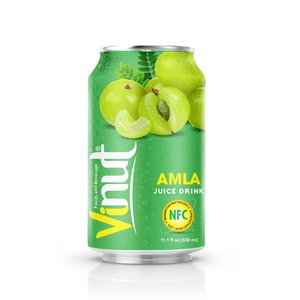 Jus de fruits Amla 330ml (11.1 fl oz) – Carton de 24 canettes – OEM/ODM, Marque Privée, Échantillon Gratuit, Saveur Naturelle, Export Vietnam - Product Image 1