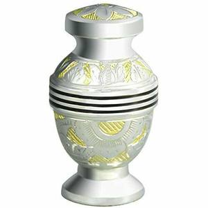 Berkshire Plata Rojo Metal Urna Latón Aluminio Acabado Colorido Memorial Cremación Recuerdo Bebé Mascota Cenizas humanas Uso decorativo - Product Image 6