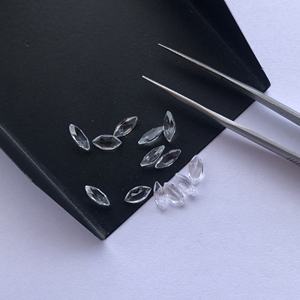 Piedra de Cuarzo Cristal Natural de 4mm 6mm, Corte Marquesa Facetado, Gema Suelta, Precio de Mayoreo en Línea del Fabricante en India - Product Image 2