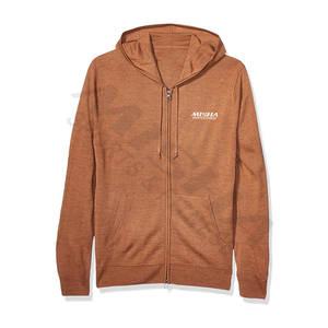 Hot Seller Great Ever Style Zip up Hoodies Competitive Price <b>Men</b> Brown <b>Zipper</b> <b>Hoodie</b> Hooded Customized Logo Design Fleece Fabric - Product Image 1