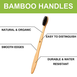 Venta al por mayor de cepillo de dientes de bambú <span class=keywords><strong>Tot</strong></span> Venta de etiqueta privada 100% cepillo de dientes de bambú natural - Product Image 2