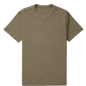 Camiseta personalizada para hombre, Camiseta básica lisa de 100% algodón con logotipo impreso en blanco, camiseta sin etiqueta oem odm - Product Image 1