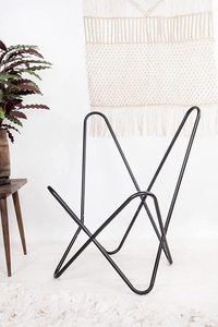 Rustic Style Foldable Leather Butterfly Chair Indoor and Outdoor Leisure Chair for Bedroom and Living Room for Home Office Use - Product Image 6