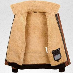 Brown100 % Fox-Chaqueta de motorista Unisex, de cuero, con cremallera, disponible en todos los colores de cuero, hecha en Pakistán - Product Image 3