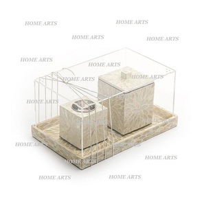 Quemador Bakhoor con incrustaciones de hueso de diseño fantástico con tapa acrílica Quemador de incienso con forma y tamaño personalizados de Home Arts - Product Image 1