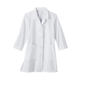 Blouse longue à manches longues, vêtement d'hôpital en coton biologique certifié, blouse de laboratoire, unisexes, XXS 4x-large blanc, pour hôpital, 100% - Product Image 4