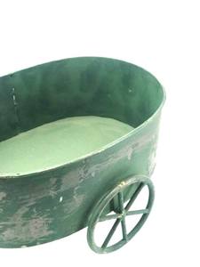 Maceta en forma de ciclo de Metal para decoración de jardín, maceta verde antioxidante para flores, el más vendido, nuevo diseño - Product Image 3