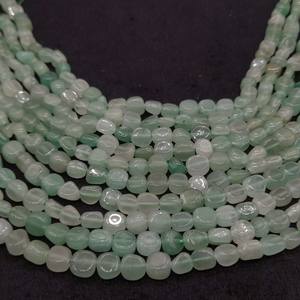 ลูกปัดหลวมเจียระไนแบบ Aventurine สีเขียวด้านบนหินคริสตัลน้ำจืดบำบัดจริงสำหรับเครื่องประดับ DIY ต่างหูสร้อยข้อมือสร้อยคอ - Product Image 1