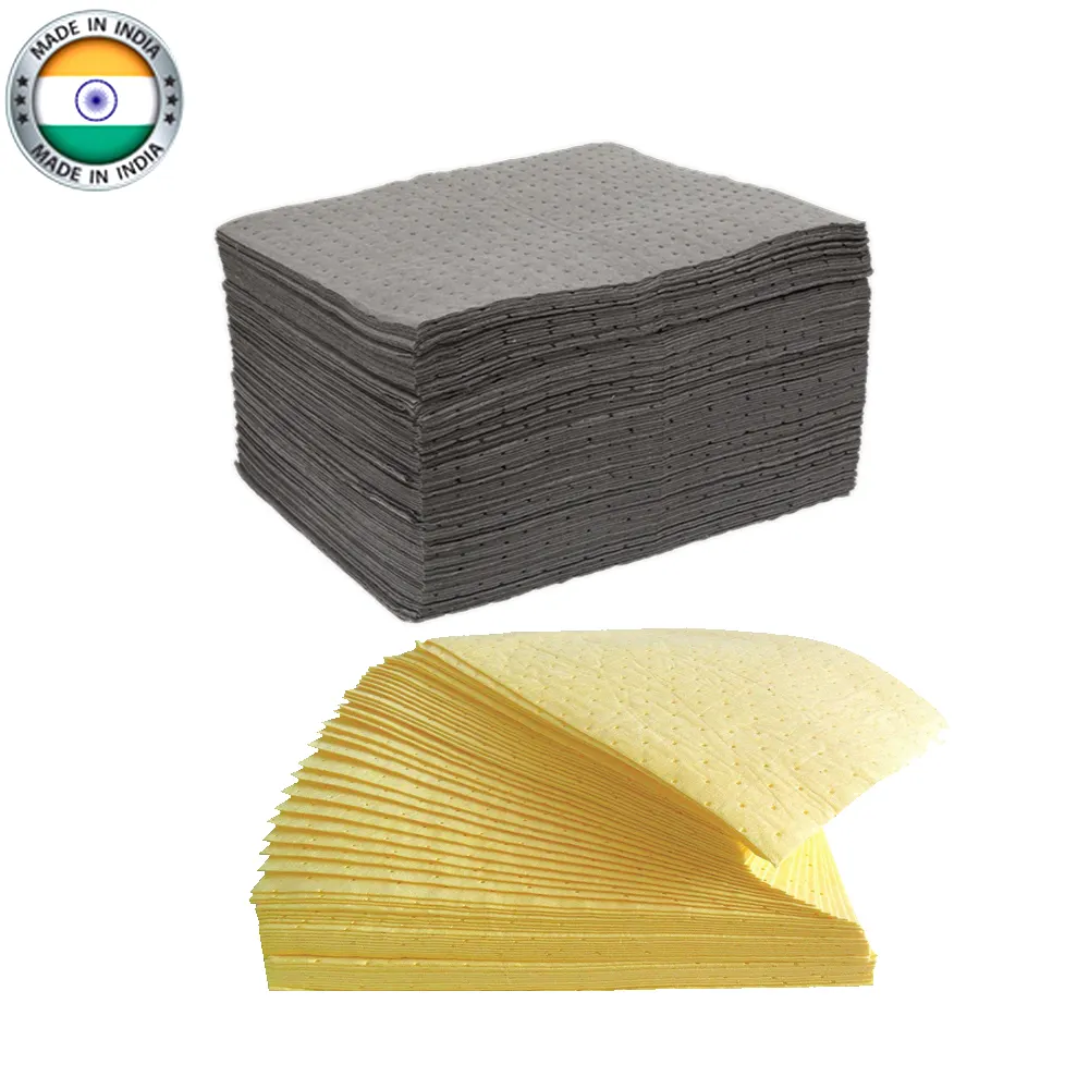 High Quality Industrial Universal Spill Control Sorbents Pads and Oil Absorbing Sheets