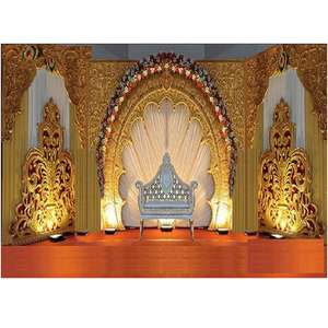 Royal Reception Wedding Stage Decor <b>Frames</b> Exquisite Wedding <b>Backdrop</b> Stage <b>Frames</b> Indian Style Royal Stage Decor Panels - Product Image 1