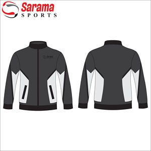 Chaqueta universitaria de béisbol de poliéster negra con estampado personalizado al por mayor para hombre de talla grande e impermeable para el invierno - Product Image 1