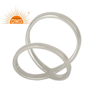 Designer 925 Sterling Fine Silver Girls Fashion <b>Rings</b> Wholesaler of <b>Plain</b> Silver Jewelry Supplier - Product Image 1