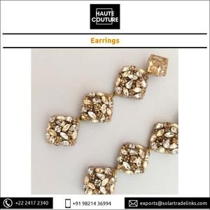 Pendientes colgantes de cristal de Marqués de forma cuadrada hechos a mano con cuentas largas de 10 cm más vendidos - Product Image 6