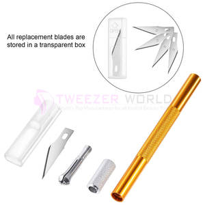 Cuchillo para Uñas de Calidad Profesional, Juego de 4 Piezas con 40 Cuchillas de Acero Inoxidable para Cortar, Tallar, Scrapbooking y Arte - Product Image 4