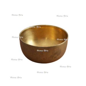 Bol de service à dessert martelé en laiton bol de service de chocolats de forme ronde de la plus grande qualité pour un usage domestique d'hôtel - Product Image 4