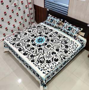 Venta al por Mayor turco estilo indio bohemio tapiz colcha con funda de almohada Suzani bordado colcha Hippie equipado sábana - Product Image 2