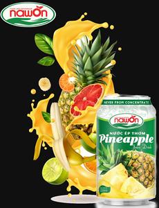 NAWON-zumo de piña en lata de 500ml, zumo de pulpa de zumo fresco 100% natural en vietnam, mac exfoliante de piña - Product Image 5