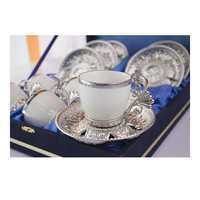 Ensembles de Tasses à Café Turc de 6 Style Ottoman Grec Anatolien Arabe, Service à Thé Tasses à Espresso en Cuivre, Lots Cadeaux Islamiques en Gros Amazon FBA