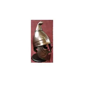 Casco insetto casco medievale casco indossabile in colore argento con base per la decorazione
