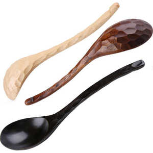 Cuillère à soupe en bois pour ensemble d'ustensiles de cuisine vaisselle de cuisine pour cuillère spatule fourchette teck bois cuisson cuillères à soupe à vendre - Product Image 1