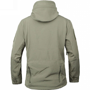 Custom Made Softshell <b>Canvas</b> <b>Jacket</b> with Stand Collar High Street Style for Winter - Product Image 2