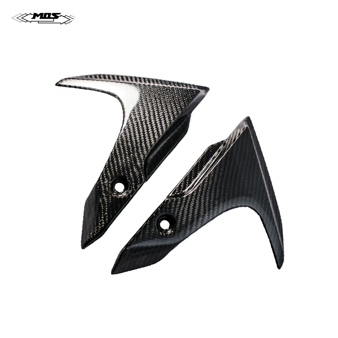 Переднее боковое крыло MOS из углеродного волокна для Yamaha MT-07 / FZ-07 (2013-2017)