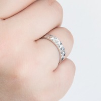 Bague musulmane élégante en argent Sterling 925, rhodillon, avec lettre, pour femmes, bijou avec gravure