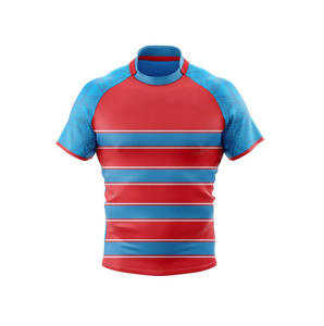 Camiseta de rugby personalizada para hombre, Camiseta deportiva de manga corta con cuello redondo y talla de adulto para ropa de fútbol - Product Image 3