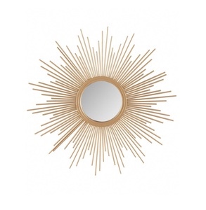 Wholesale Distressed Long <b>Large</b> Arched Wood <b>Framed</b> Decorative Wall <b>Black</b> Antique Metal and Glass Wall Mirror Wholesale - Product Image 4