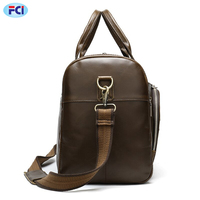 Sac de voyage en cuir de vache véritable pour hommes - Grande capacité, bagage souple, tailles et couleurs personnalisables, service OEM/ODM pour les voyages d'affaires