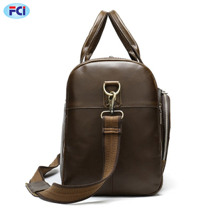 Genuine Cow Leather Duffel Bag <b>for</b> <b>Men</b> Big Capacity Soft Leather Luggage <b>for</b> Travel or Business <b>Handbag</b> - Product Image 2