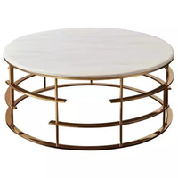 Table basse en métal écologique et durable, design moderne, forme ronde, couleur personnalisable pour salon et décoration intérieure (vente en gros)