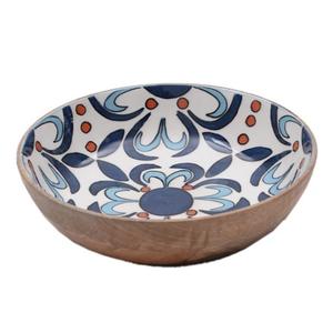 Ensaladera de madera de lujo Cuenco de servicio hecho a mano de calidad superior Diseño de forma redonda Cuenco de sopa al por mayor - Product Image 6