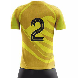 ชุดเสื้อฟุตบอลสำหรับผู้ชายเสื้อฟุตบอลผ้าโพลีเอสเตอร์คุณภาพสูงแห้งเร็วมีโลโก้สโมสร - Product Image 4