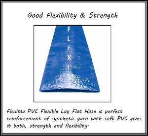 Durable Agriculture Irrigation Discharge PVC Layflat <b>Hose</b> for Water Pump Use High Pressure Lay <b>Flat</b> <b>Hose</b> <b>Pipe</b> and Fittings - Product Image 5