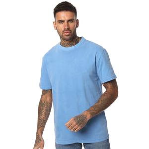 2021 nouvelle marque coton Fitness course T-Shirt pour hommes col rond grande taille à manches courtes motif solide musculation vêtements - Product Image 1