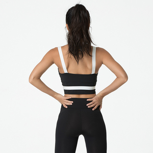 Custom Women's High Support Strapless Sports Bra-Breathable Moisture Wicking Four-Way Stretch Deep V-<b>Neck</b> Removable <b>Pads</b> UV - Product Image 2