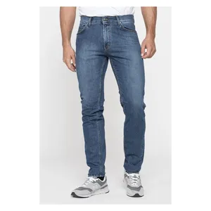 Abbigliamento da uomo all'ingrosso gamba comoda e vita regolare jeans italiani marche pantaloni da uomo casual panno denim jean b2b