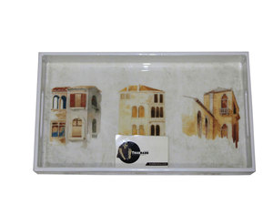 ชุดที่ให้บริการ MDF สามถาดสำหรับใช้ในบ้านสำนักงานหรือโรงแรมแบบอิตาลีทาสีเคลือบดีไซน์บ้านตามสั่งขนาดได้ - Product Image 6