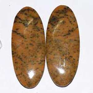 หินเกต Dendritic Cabochon ขนาด DIY,อัญมณีคู่ทำเครื่องประดับหินธรรมชาติ - Product Image 1